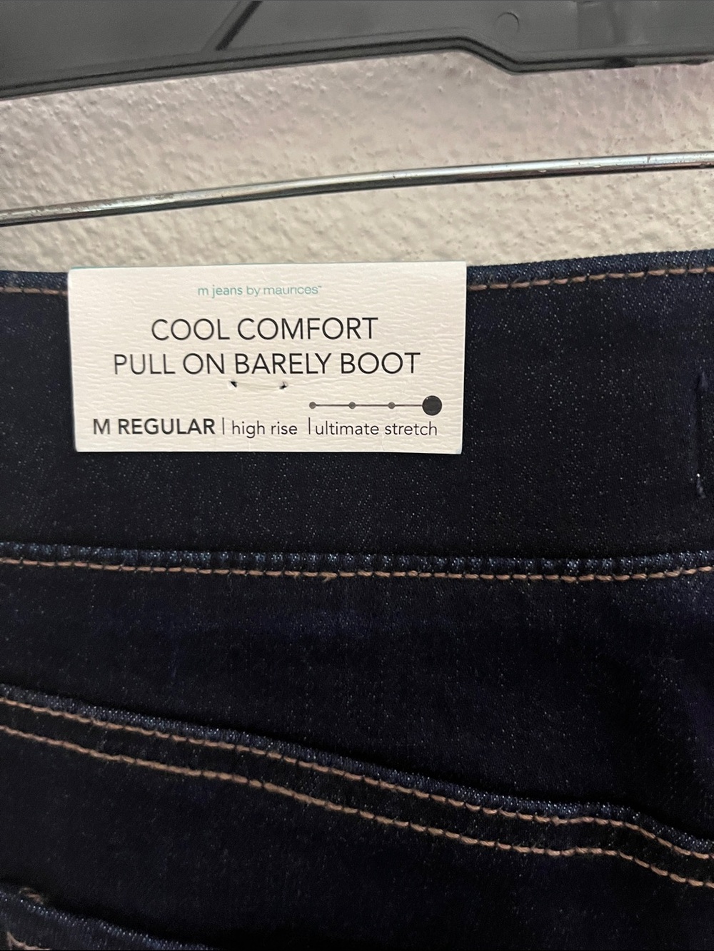 M Jeans by Maurices Cool Comfort Pull on Barely Boot High Rise Ultimate Stretch - Picture 4 of 10